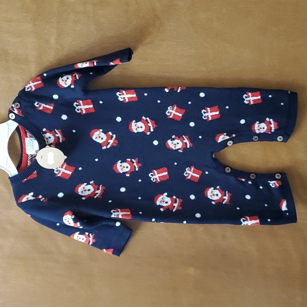Mud Pie Christmas Santa Clause one piece